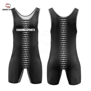 Traje de Lucha Libre Profesional para Hombre, Singlet de Poliéster y Spandex para Competencia, Singlets Juveniles de Lucha Libre con Logotipo Personalizado - Product Image 1