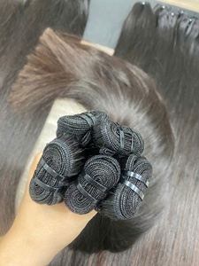 Cabello Virgen Vietnamita de 1 Donante, Tejido a Máquina con Doble Trama, Cutícula Alineada, Muy Suave, Puntas Gruesas, Doble Trama, 100g - Product Image 2