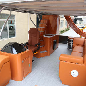 Bateau ponton de luxe de 11 m pour le transport de passagers en gros, avec plancher en aluminium soudé, idéal pour le tourisme et les centres de villégiature - Product Image 4