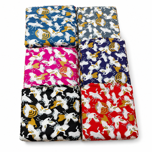 Tela de Algodón con Estampado Animal, Diseño de Grulla, para Confección de Ropa y Decoración del Hogar, Venta al Por Mayor - Product Image 1