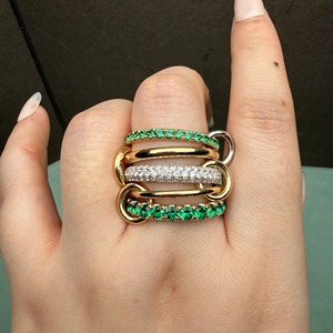 Luxury Diamond Stackable <b>Rings</b> Women's Everyday Wear Jewelry Round Brilliant Stones - Product Image 3