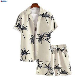 BOBBIN INDUSTRIES Conjunto de Verano Personalizado para Hombre, Estilo Hip Hop, Tejido de Punto Transpirable de Spandex/Algodón, Estampado por Sublimación, con Botones - Product Image 2
