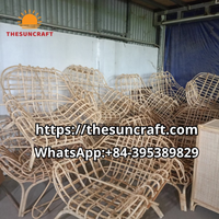 Vente en gros d'usine au Vietnam de luxe chaise berçante en rotin chaise de loisirs design moderne pour l'extérieur salon chambre à coucher salle à manger
