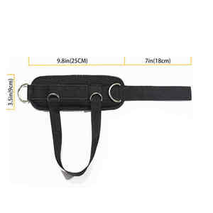Sangle de cheville RC Fitness Wear avec bande de résistance, manchette rembourrée réglable et anneau en D pour entraînement à domicile, gym, entraînement avec câble, exercices pour les jambes - Product Image 3