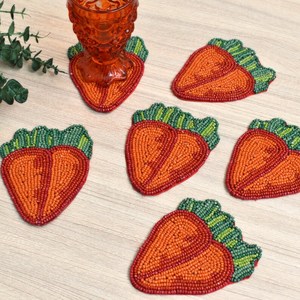 Cute Beaded Luxury Eco-Friendly Portable Cocktail Coasters 1 Piece Washable <b>Bar</b> <b>Mats</b> for Hotel & Home Use - Product Image 5