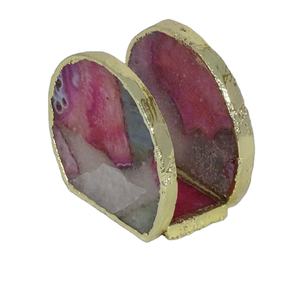 ห่วงรัดผ้าเช็ดปากอาเกตหลากสีทรงกลมใช้ในบ้านและในห้องครัว - Product Image 1