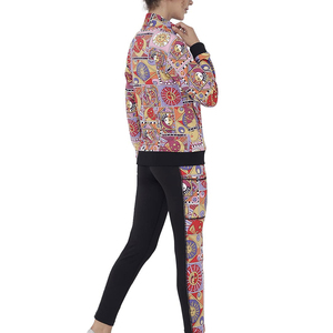 Women Sublimation Tracksuit Performance Sportswear <b>Jacket</b> and Pants Set with Quick Dry Fabric - Product Image 3
