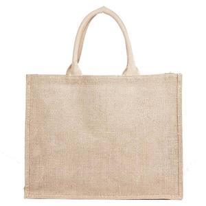 Custom Jute Gift <b>Bag</b> Burlap Tote <b>Bag</b> Eco Friendly Shopping <b>Bag</b> With <b>Transparent</b> PVC Window for Gift Packaging - Product Image 4
