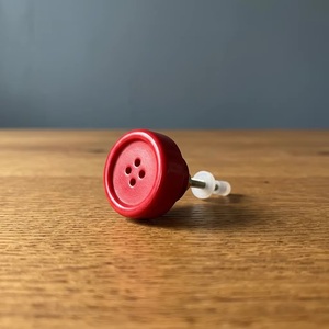 Perilla redonda de plástico roja para gabinete, con tornillo, fácil instalación, para cocina, armario, cajón, estilo contemporáneo - Product Image 3