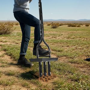 Aeratore Manuale per Prato da 43 Pollici con Vassoio per la Rimozione del Terreno, Strumento per l'Aerazione del Suolo, Aeratore a Spina per Pulizia 3 - Product Image 5
