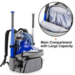 Mochila Profesional de Béisbol y Sóftbol de 30-40L, Gran Capacidad, Bolsa Deportiva de Poliéster para Entrenamiento en Equipo, Gimnasio y Viajes, con Logotipo Personalizado - Product Image 4
