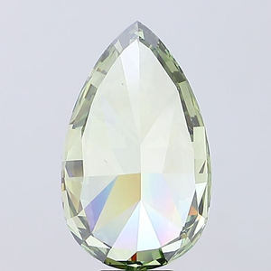 Diamants de laboratoire certifiés IGI, couleur vert vif fantaisie, taille poire, pour la création de bijoux, pour bague de fiançailles - Product Image 2