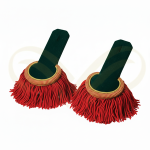 Hombreras de Teatro Metálicas Hechas a Mano con Flecos y Bordados, Ajustables para Disfraces - Product Image 2