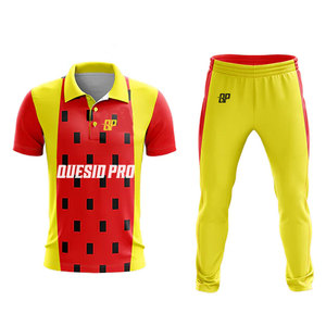 ชุดกีฬาคริกเก็ตแบบซับลิเมชั่นคุณภาพสูง เป็นมิตรกับสิ่งแวดล้อม พิมพ์โลโก้ตามสั่ง ดีไซน์ยอดเยี่ยม ขายดี - Product Image 6