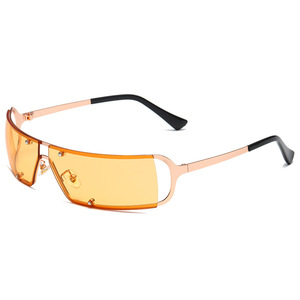 RTS Fashion Y2K Metal <b>Frame</b> Future Styles UV Protection Durable Sunglasses 2026 for Women Men Trending - Product Image 5