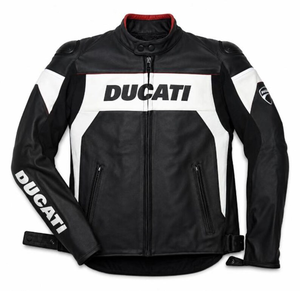 เสื้อแจ็คเก็ตหนังสำหรับขี่มอเตอร์ไซค์ Rucati รุ่น Unisex ทนทานและสวมใส่สบาย ตัดเย็บตามขนาดที่กำหนด มาตรฐาน CE - Product Image 1