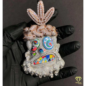 จี้การ์ตูนพรีเมียมประดับเพชร VVS มอยส์ซาไนต์ และเงินแท้ 925 - Product Image 4