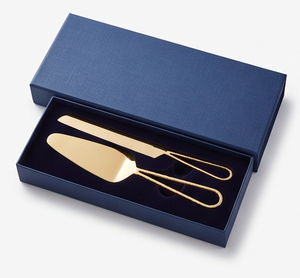 Serveur de gâteau en or élégant de luxe Outil de coupe de gâteau durable et fonctionnel Idéal pour les mariages, les anniversaires et l'utilisation quotidienne - Product Image 6