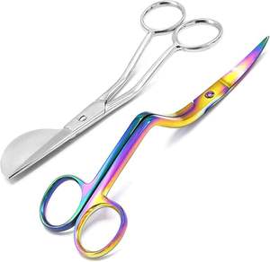Tijeras de Costura con Hoja Curva Doble de 5.8 Pulgadas, Color Arcoíris, Aprobadas por ISO, con Mango Desplazado y Bolsa de Tela - Product Image 3