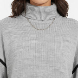 Cárdigan de lana transpirable para mujer, estilo vintage, antipilling, para invierno, informal, para hacer ejercicio, con cuello simulado y botones frontales. - Product Image 6