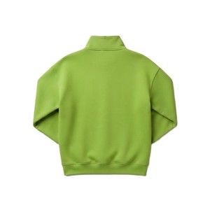 Trendy Oversized Color <b>Block</b> Quarter Zip Hoodies Women Fleece Kangaroo Pocket Pullover Custom Logo OEM Apparel Manufacturer USA - Product Image 4
