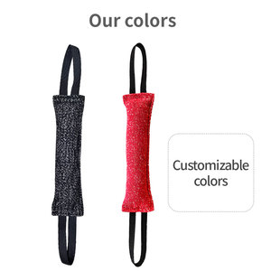 Hot Dog Training Bite-Resistant <b>Interactive</b> Tug Stick Chew <b>Toy</b> <b>for</b> Dogs-Linen & Polyester Material - Product Image 5