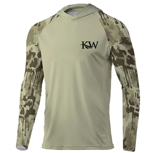 OEM ODM Heat-Transfer UPF 50 Anti-Uv Angling Custom Blank Shirts Quick Dry Breathable Anti-Bacterial 100% Polyester Fishing Wear - Product Image 5