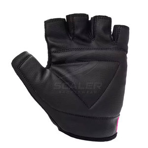 Breathable Half Finger Racing Cycling <b>Gloves</b> Leather/Neoprene Material for Unisex Comfort Non-Slip Grip Long Distance Training - Product Image 2