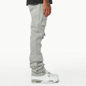 Man <b>Trouser</b> <b>Velvet</b> Track Pants Men's Pants Washed <b>Flared</b> Sweatpants Factory Direct Plain Dyed Anti-wrinkle Sweatpants - Product Image 3