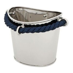 Seau à glace en acier poli, articles de bar de luxe, accessoire de bar haut de gamme, refroidisseur à vin design, seau à glace élégant, refroidisseur à vin moderne - Product Image 1