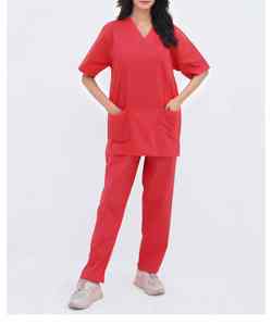 Tenue Médicale / Ensemble Blouse et Pantalon d'Infirmière / Uniforme Hospitalier Respirant et à Séchage Rapide pour Médecins, Tailles Fortes, avec Service OEM - Product Image 6