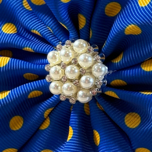 Broche de moda Sigma Gamma Rho con diseño de pata de gallo azul y dorado, elegante pin de solapa, joyería llamativa, accesorio decorativo, venta al por mayor, personalizado - Product Image 6