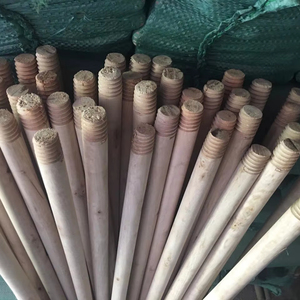 Cleaning Supplies Good Quality 110 cm 120 cm Customized Size Natural Eucalyptus Solid Wood Broom Sticks <b>Mop</b> Handles - Product Image 1