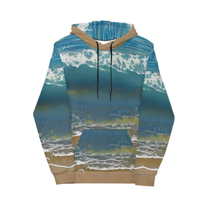 Sudadera con Capucha para Hombre, 100% Algodón, Invierno, con Estampado Gráfico Digital Personalizado, Estilo Diseñador, Felpa - Product Image 1
