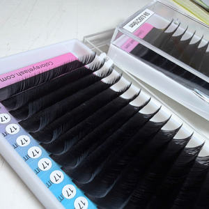 Extensiones de Pestañas de Seda y Visón Clásicas Hechas a Mano Personalizables LI LJ LB LC LD, Volumen 0.07 0.10, Bandeja de Pestañas Suaves - Product Image 3