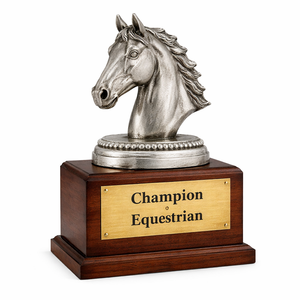 Recuerdo de Evento, Trofeo Personalizado en Forma de Caballo, Premio de Carreras en Metal Cúbico 3D - Product Image 2