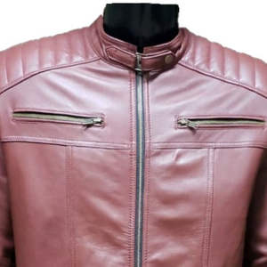 Veste en cuir pour homme durable et tendance avec logo frontal, imperméable et écologique pour une utilisation à long terme et un look avant-gardiste - Product Image 5