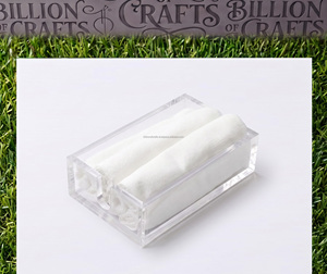 Clear Acrylic Rectangular Storage <b>Tray</b> Bathroom Countertop <b>Organizer</b> Open Front Tabletop Holder - Product Image 5