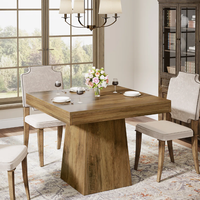 Ensemble de table à manger en bois de manguier au look vintage moderne, 8 places, rectangulaire, ensemble de salle à manger de luxe, meubles de salle à manger à prix abordables