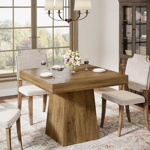 Ensemble de table à manger en bois de manguier au look vintage moderne, 8 places, rectangulaire, ensemble de salle à manger de luxe, meubles de salle à manger à prix abordables - Product Image 6