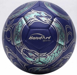 KANDARI SPORTS Ballon de football Handi Sports, motif Dragon Or et Bleu Marine, durable, léger, dégonflé, pour entraînement et matchs en intérieur/extérieur - Product Image 4