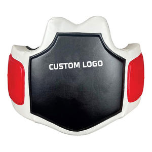 Protège-coques 2026 en mousse haute densité de formes variées pour la boxe, avec support lombaire en cuir et bandes de maintien pour les poignets - Product Image 1