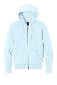 Sweat-shirt à capuche personnalisé pour homme, en molleton bleu ciel uni de haute qualité, style streetwear, vente en gros - Product Image 4