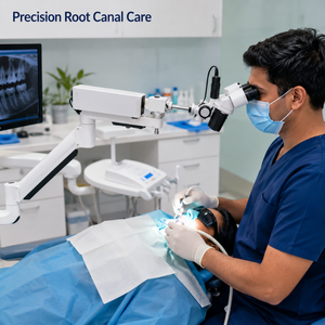 Microscopio Quirúrgico Dental de Alta Magnificación con Cámara 2K, Iluminación LED, Pantalla LCD, Clasificación IP53 y 1 Año de Garantía |   Microscopio - Product Image 2