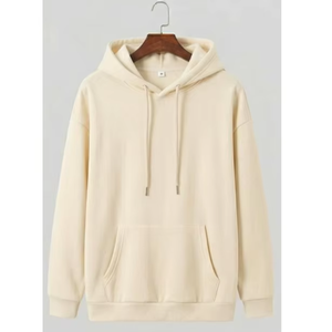 Sudadera con Capucha de Felpa Francesa de Lujo, Corte Holgado, Lisa - Product Image 1