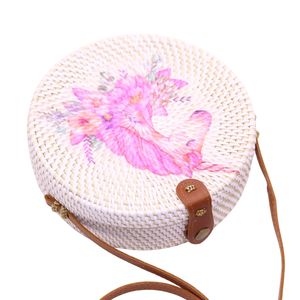 Sac rond en rotin fait main, sac en rotin de créateur, best-seller, vente en gros directe d'usine, prix compétitifs, taille personnalisable - Product Image 1