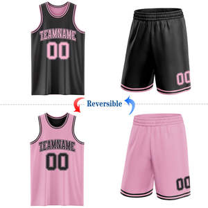 Uniformes de Baloncesto Reversibles en Oferta, Conjuntos Personalizados con Nombre de Equipo, Número y Logotipo, Jersey de Malla Sublimada, Pantalones Cortos de Secado Rápido y Transpirables - Product Image 1