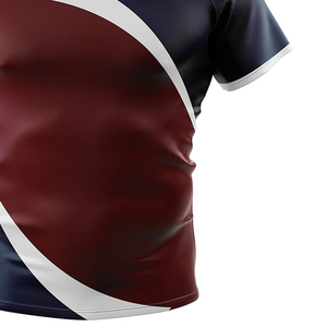 Best Quality Lightweight Short Rugby Jersey Printed Design Breathable Moisture-Wicking O-Neck Collar Customizable OEM ODM <b>Sale</b> - Product Image 5