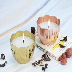 โถเทียนตกแต่งโหลเทียนโลหะโถเทียนสีดำพร้อมฝาไม้ - Product Image 6