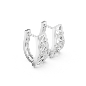 Pendientes de Oro Amarillo de 14K con Diamantes Cultivados en Laboratorio para Mujer, Pendientes para Bodas, Diamantes Cultivados Nuevos - Product Image 6